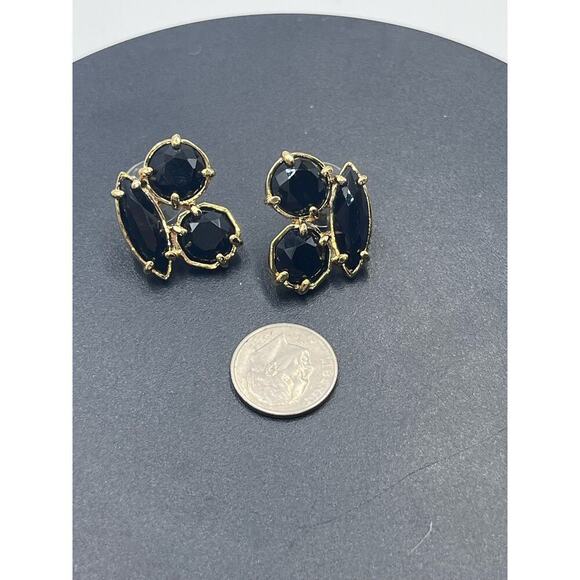 Kate spade New York Desert Stone Cluster Black Glass Gold Tone Stud
Earrings - Picture 14 of 14